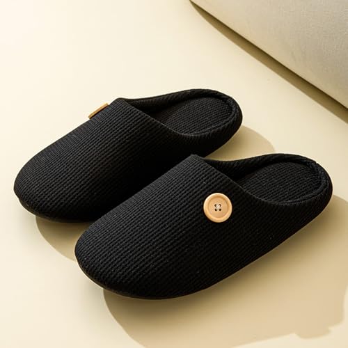 Slippers For Women Indoor Womens Memory Foam Cotton Scuff Slipper Slip On Fall House Shoes Flats Breathable Lightweight Washable Non Skid Rubber Soles3