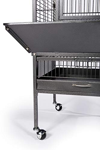 Prevue Pet Products Wrought Iron Select Bird Cage Black Hammertone 3151Blk, 18'' X 18'' X 57'' #TOP6