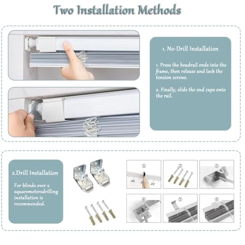 Persianas venecianas de aluminio gris claro para regular la luz 3