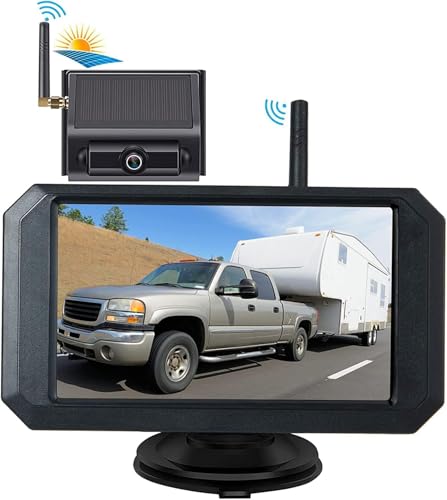 Caméra de recul sans fil solaire 1080P pour éviter les angles morts des grands camions