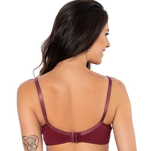 Sutiã De Amamentação Em Algodão Com Click | 1586 cor:roxo;tamanho:G