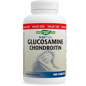 Nature’s Way Glucosamine Chondroitin, Joint Health Support* Supplement, 160 Tablets