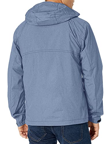 Cutter & Buck Men's Weathertec Packable Weather Resistant Panoramic Hood Jacket, Liberty Navy, Large #TOP2