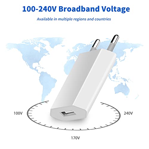 Caricatore Usb Rapido,2 pezzi Adattatore USB da