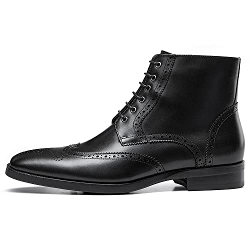 GIFENNSE Mens Dress Boots Mens Chukka Boots Formal Chelsea Boots Mens Leather Boots Oxford Boots for Men3