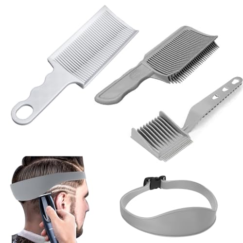 Ruayia 4 Stück Haarschneidehilfe, Gebogenes Haarschneideband aus...