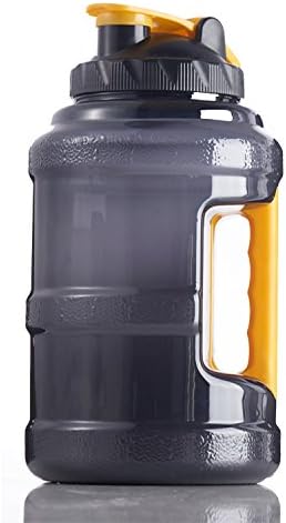 FRITHDAIL Gym Drinking Bottle, Large Plastic Fitness Water Jug for Outdoor Camping Fitness Training Bodybuilding, 2.5 Liters BPA Free Sports Water Bottle with Handle