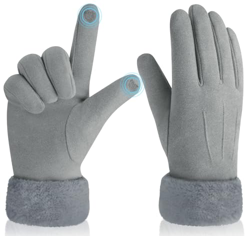 Justay Sowarm Mujer Guantes Con Pantalla Táctil Cálidos De Invierno a Prueba De Viento