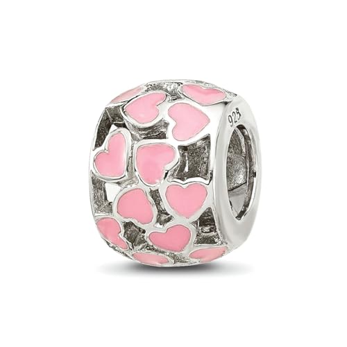 Collier cœur rose argent 925 fini les bijoux ternes qui irritent la peau des femmes