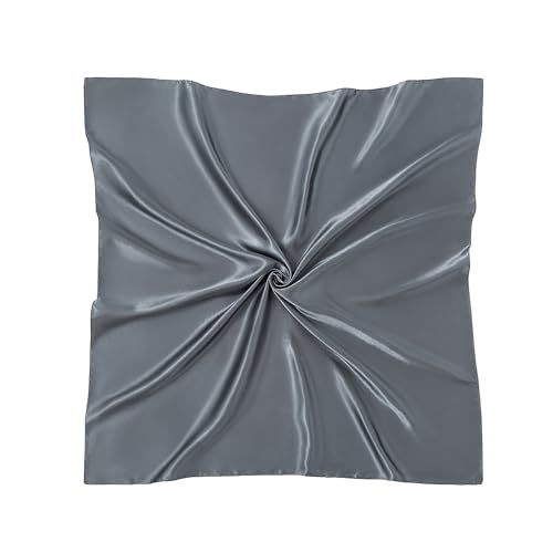 4 Pack 35" Women Large Satin Square Scarves Silk Like Feeling Headscarf Hair Neck Wrapping Scarves for Women4