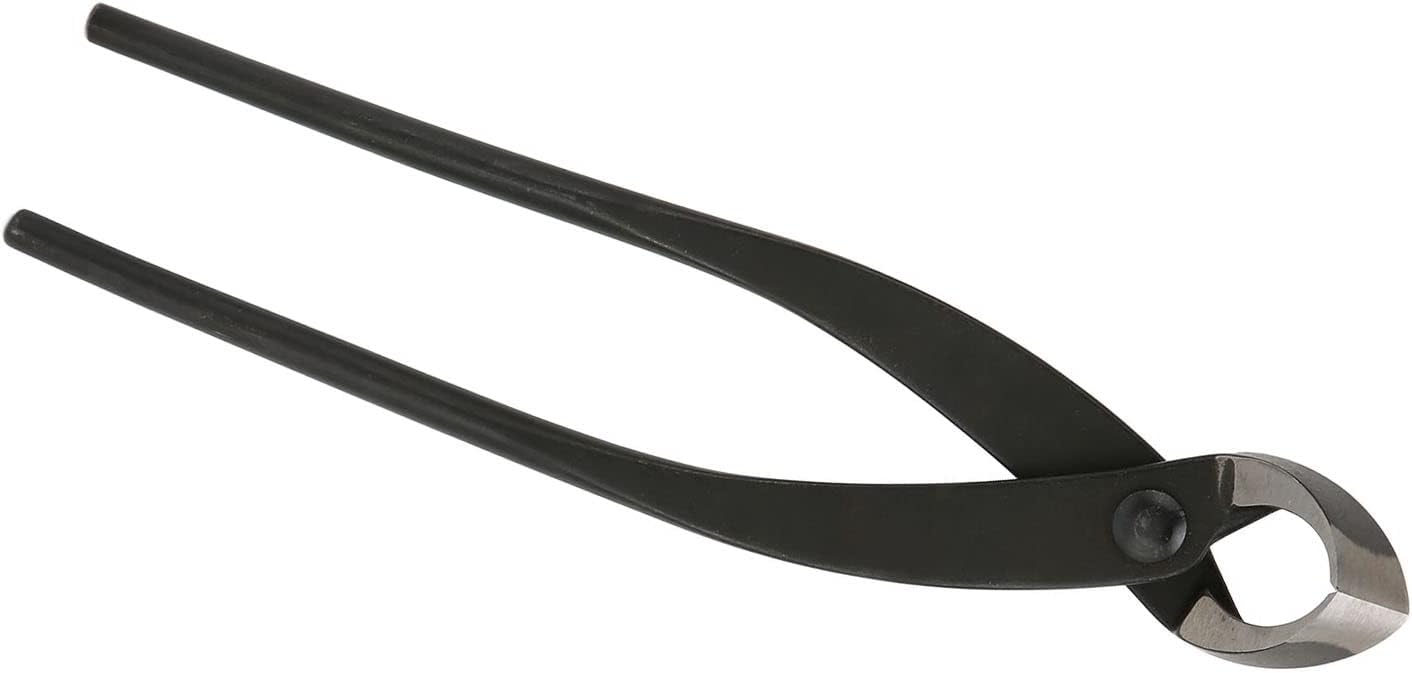 Bonsai Concave Branch Cutter, Bonsai Cutter for Precise Pruning, Manganese Steel Diagonal Branch Plier with Ergonomic Handle for Bonsai Modeling and Gardening