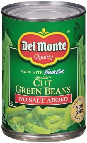 Del Monte Foods Cut Green Beans No Salt, 14.5 oz
