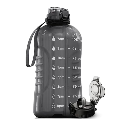 1 Gallon Water Bottle With Straw & 2-In-1 Lid - 128 oz Water Bottle With Time Marker, Gallon Jug Water Bottles with Straw, Motivational Water Bottles WIth Times To Drink - Water Jug 1 Gallon Water Jug