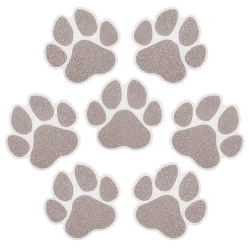 Secopad 20PCS Non Slip Bathtub Stickers with Scraper, Brown, Dog Paw by Secopad - Used condition - US$12.48