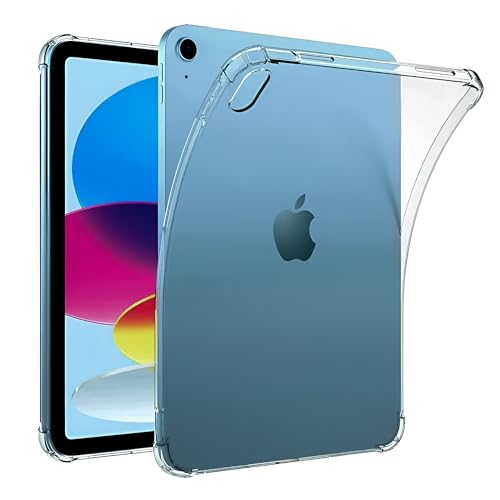 LAMBARDAR Clear Case for iPad (A16) 11th Generation 11 Inch 10th Generation 10.9 inch (Model: 2025-2022) Slim & Lightweight TPU Protective Cover Shockproof Transparent Back Raised Edge Bumper