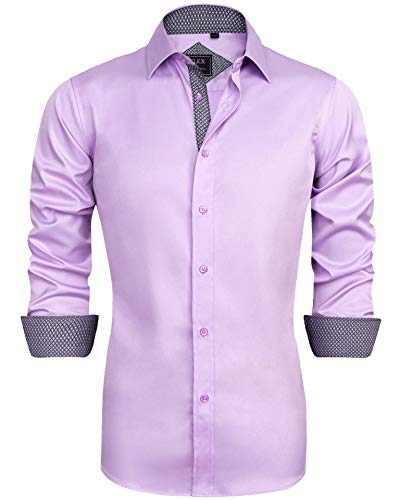 J.VER Mens Casual Long Sleeve Stretch Dress Shirt Wrinkle-Free Regular Fit Button Down Shirts product thumbnail 18