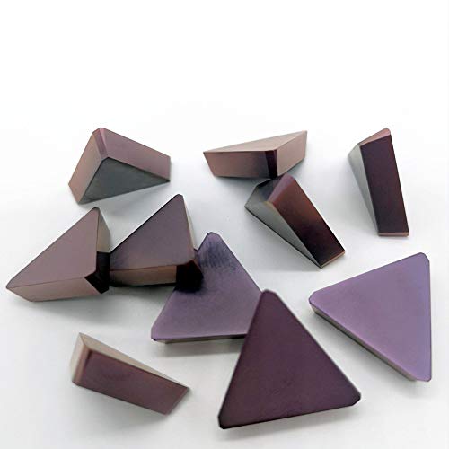 Carbide Milling Inserts TPG322, TPGN160308 Black Coated Carbide Turning Inserts for Indexable End Mill,10pieces/Pack