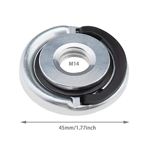 YINETTECH M14 Angle Grinder Locking Flange Nut for Angle Grinders from 115mm to 230mm M14 Quick Change Heavy Duty Angle Grinder Locking Retaining Flange Nut - Image 4