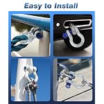 4 Pack 1/2" D Ring Shackle with 9/16" Screw Pin - Image 6