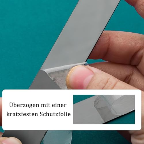 Wandleiste, Edelstahl-Dekorstreifen, Metallisiertes, Schwarz Metallisiertes, Zierleisten Selbstklebend, Leisten, 5m x 2cm, für Die Dekoration von Zimmern und Wohnräumen, Schwarz