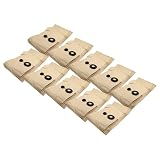 vhbw 50x sacchetto filtrante sostituisce Festool 483143, FIS-SR 5/6 per aspiratore - 36cm x 30cm color sabbia