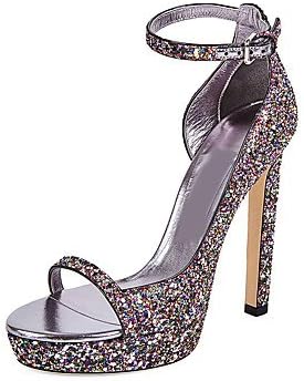 nvxzd mujer-tacón stiletto-zapatos of club-tacones-vestido-purpurina  semicuero-morado, Violet : Amazon.co.uk: Shoes \u0026 Bags