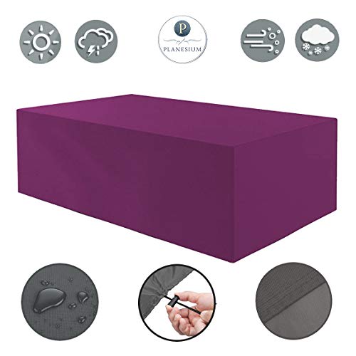 Holi Europe Muebles de Jardín Premium Funda Protectora/Mesa de jardín Lona B 160 cm x t 95 cm x h 72 cm Burdeos