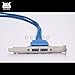 DEVMO Dual USB 3.0 Female Back Panel Expansion Bracket to 20-Pin Header Cable (2-Port) with PCI Bracket