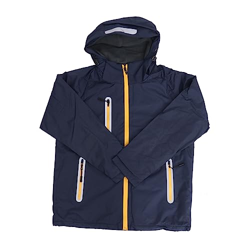 OATIPHO Hooded Winter Jacket for Outdoor Activities Fleece-lined Coat for Skiing Mountaineering and Hiking Lightweight Windproof Cuffs Stylish Fit