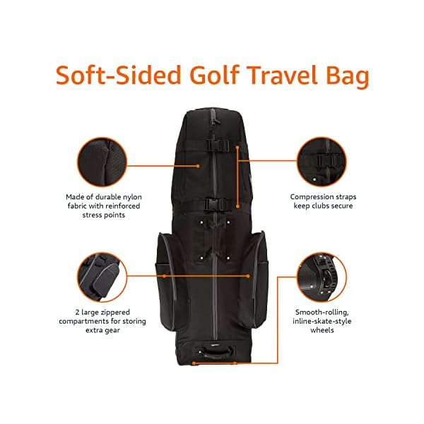 Amazon Basics SoftSided Golf Travel Bag Chase The Adventure Worldwide