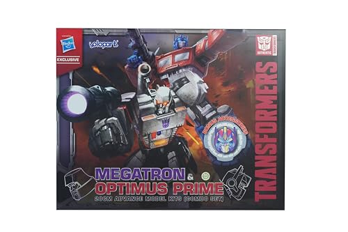 Image of Transformers Authentics by YoloPark, 20 cm Advanced Model kit (Optimus Prime & Megatron Combo Set), 22 Parts to Assemble, Assemble and Collect, Great Gift for Teens Aged 15 Years and up