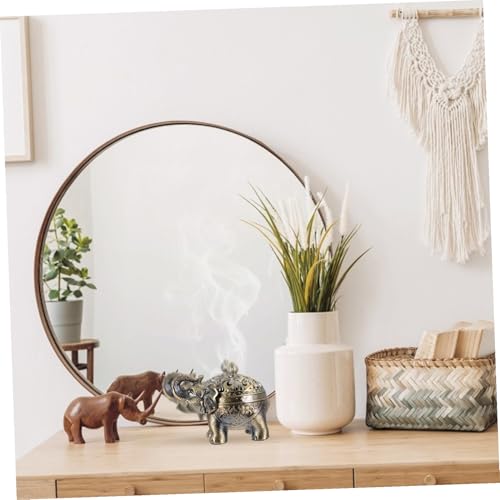 Brûleur de parfum en métal au design haut pied décoratif