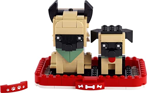 LEGO 40440 Brickheadz German Shepherd, Red