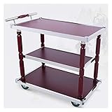 YOtat Barwagen, Barschrank, Küchenwagen, rollbarer Aufbewahrungswagen für Küche, Hausbar, Küchenbar, Servierwagen, Aufbewahrungswagen