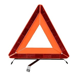 AYKRM Warning triangle and High vis vest emergency (RED2, XL)