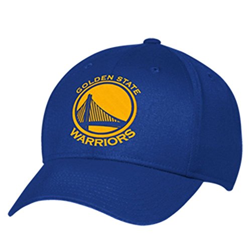 NBA Golden State Warriors Men's Structured Flex Cap, Small/Medium, Blue