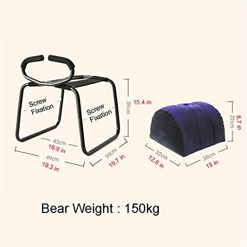 SM Sexy Chair Toy, Multifunctional Bounce Elasticity Chair Detachable Stretch Chair for Women Men Different Positions to Relaxed and Massage Body, Fun Valentine's Day Gift(Black)