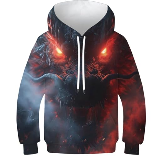 Sweat Dragon 3D ado évitez le froid de l'hiver avec ce sweat-shirt manches longues