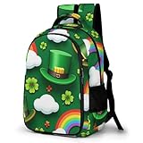 WECECE Sac St. Patrick's Day Theme Ecole Fille Primaire, Cartable Enfant Scolaire Avec Rainbow, Sac � Dos Pour CP CE 6 � 10 Ans Pour Voyages Et Un Usage Quotidien