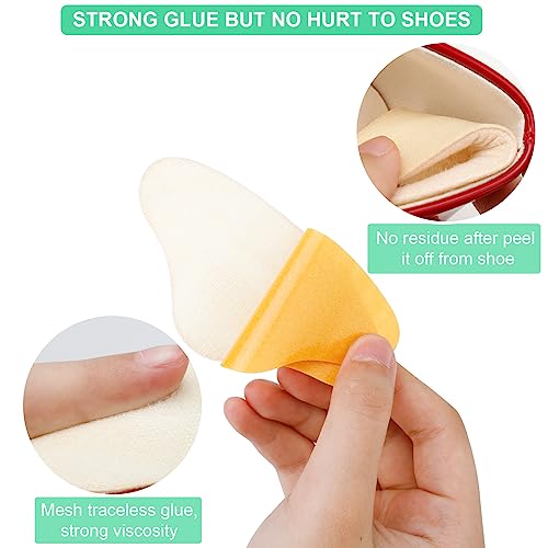 6 pairs heel pads heel grips liner for loose shoes heel cushion pads heel inserts for shoe too big men women- ultra soothing heel protectors for heel pain heel slipping blisters friction