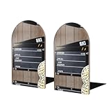 Matériau de qualité supérieure : fabriqués à partir de bois de hêtre de haute qualité, ces serre-livres en bois offrent une touche naturelle et élégante à vos étagères, créant un look élégant et organisé pour votre bureau ou votre décoration d'intérieur.