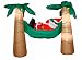 CHRISTMAS INFLATABLE 6' SANTA IN HAMMOCK OUTDOOR YARD DECORATION BY GEMMY
