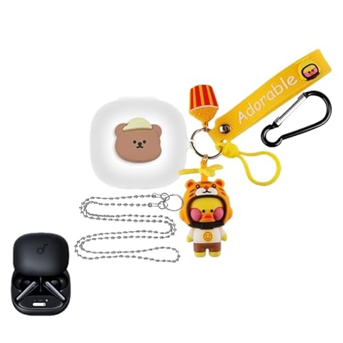 Anker Soundcore Liberty 4 Pro�p �P�[�X ���� ���C�����X �C���z���P�[�X �J�o�[ �����[�d�\ �C���z���J�o�[ �����h�~ �L�Y�h�~ �ϏՌ� �h�� �h�o �y�� �V���R�� �ی�P�[�X �J���r�i�t�� Anker Soundcore