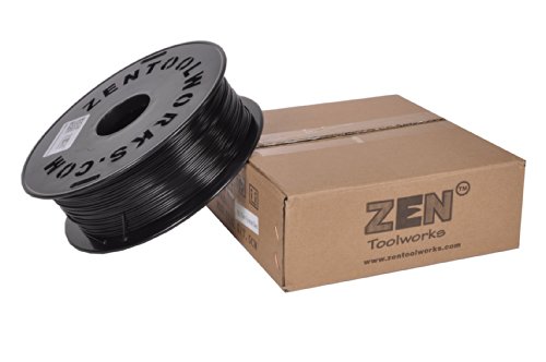 Zen Toolworks 3D Printer 1.75mm Black ABS Filament 1kg (2.2lbs) Spool