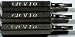 3 Replacement Torx Bits for 1/8" (4mm) Mini Hex Drive Screwdrivers or Powered Drivers; T2 T5 T6 T8 T10, W/Hardened Tips (T6)