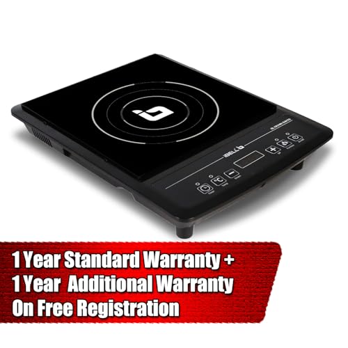 IBELL SLIM50 Induction Cooktop, 2000W, BIS Certified, LED Display, 2 Yr Warranty, Auto Shut-Off, Over Heat Protection (Black) view 2