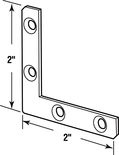 Équerre d'angle ultra résistante en acier de construction zingué à 4 trous - 3