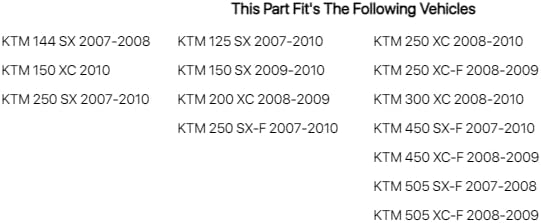 Acerbis Rear Fender/Side Panels KTM Orange for KTM 300 XC 2008-2010