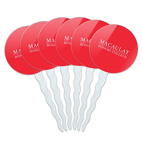 Macaulay Honors College Primary Logo Cupcake Picks Toppers Decoration Set