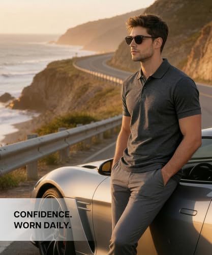 Image of Scott International Cotton Polo T Shirt | Collar Half Sleeves Plain T-Shirt | Tshirt for Men Stylish | Casual Tee for Office, Sports, Gym & Everyday Comfort | Men's Breathable All-Season Tshirt